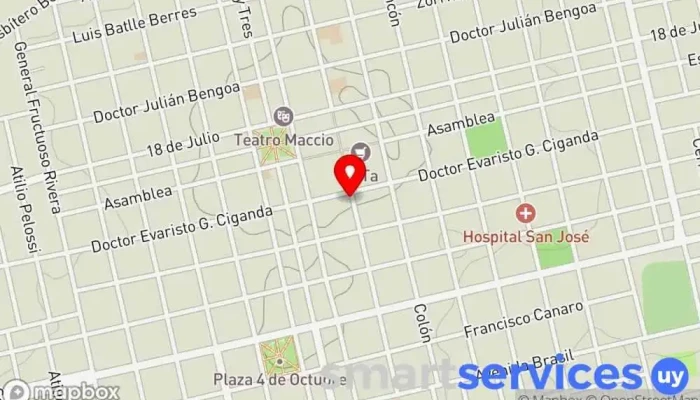 mapa de Optica Florida SAN JOSÉ Óptica en San José de Mayo