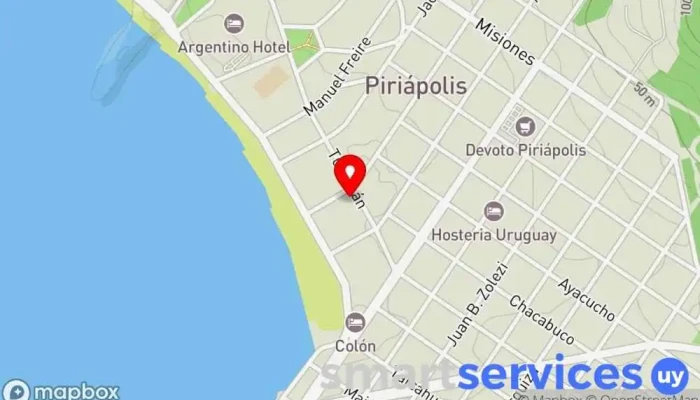 mapa de Optica Grettel Óptica en Piriápolis