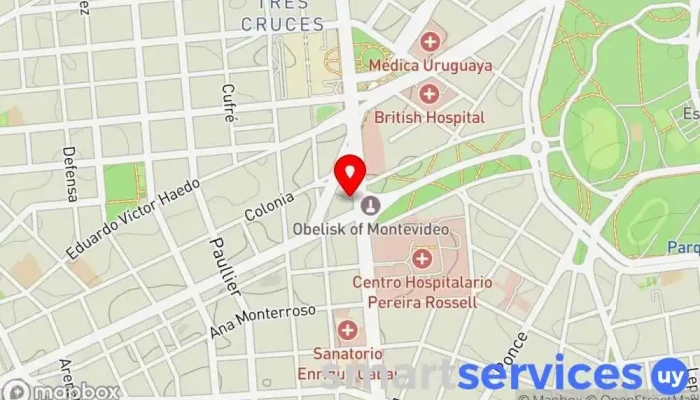 mapa de Óptica Holandesa Óptica en Montevideo