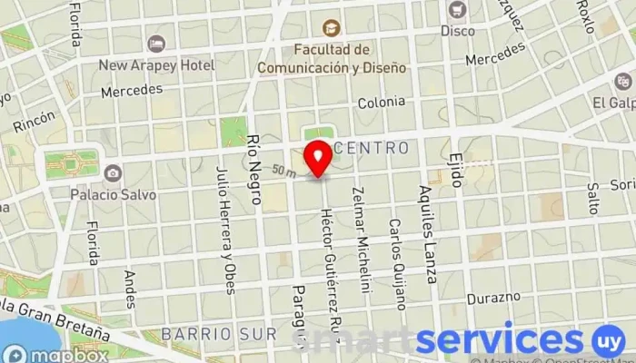 mapa de Optica Integral Óptica en Montevideo
