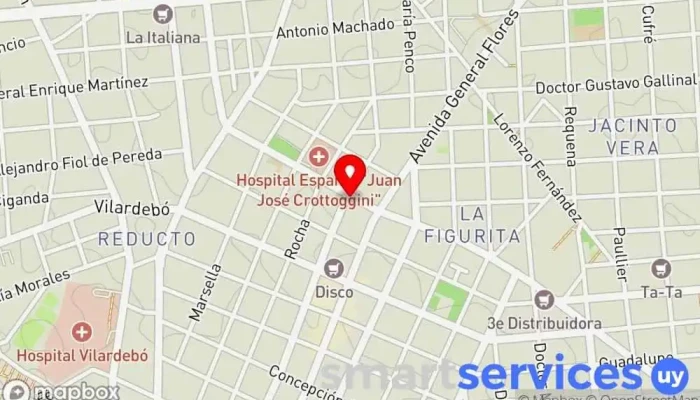 mapa de Óptica Internacional Óptica en Montevideo
