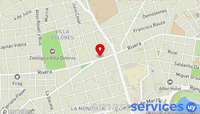mapa de Óptica L. Rivas Óptica en Montevideo
