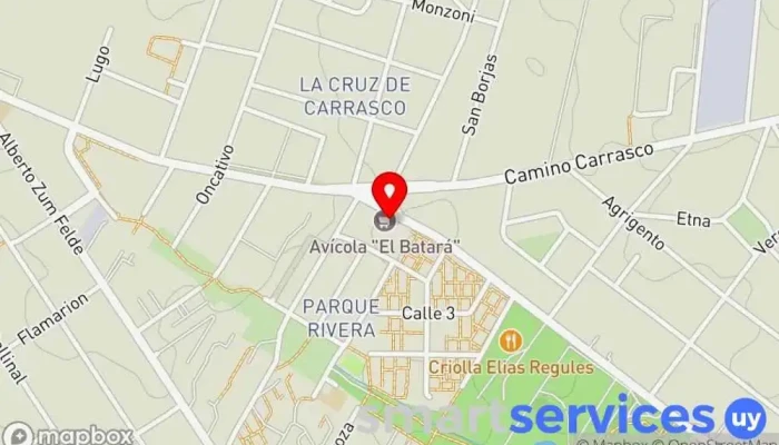 mapa de Óptica La Cruz Óptica en Montevideo