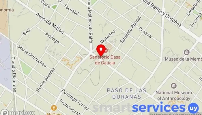 mapa de Optica Maderni Óptica en Montevideo