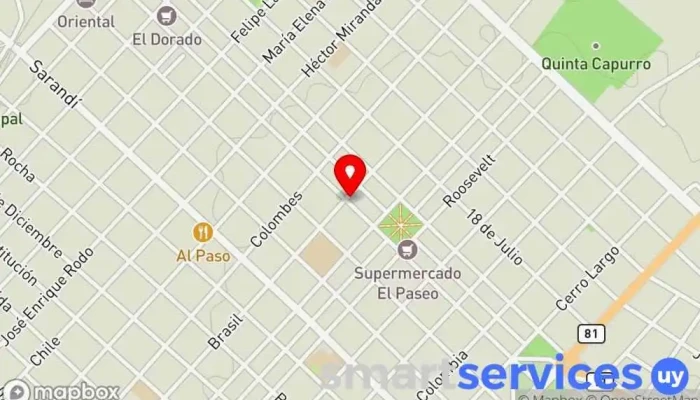 mapa de Optica Maxima Médico en Santa Lucía
