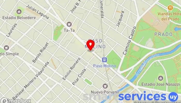 mapa de Óptica Máxima Óptica en Montevideo