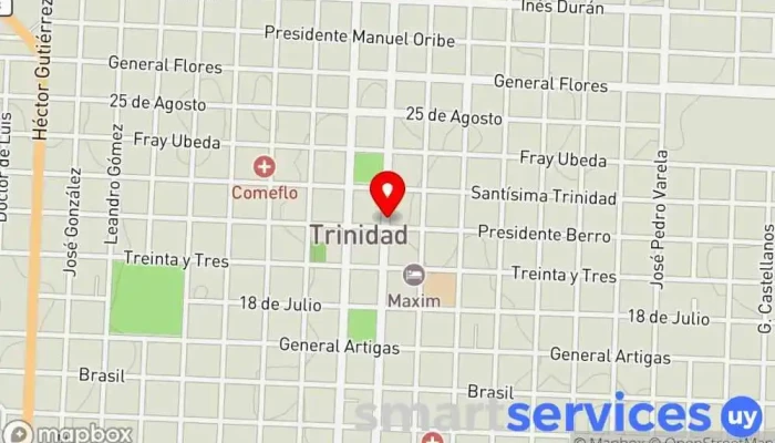 mapa de Optica Modernel Centro comercial en Trinidad