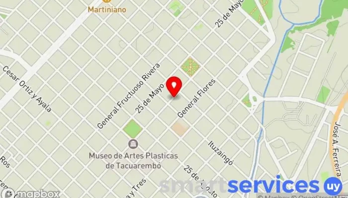 mapa de Optica Pablo Santa Marina Óptica en Tacuarembó