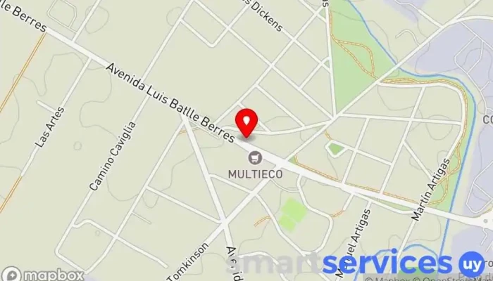 mapa de Optica Paso De La Arena Óptica en Montevideo