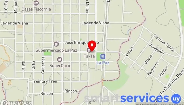 mapa de Óptica Plaza Óptica en La Paz