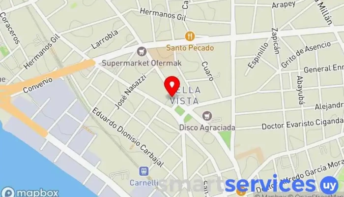 mapa de Optica Prisma Óptica en Montevideo