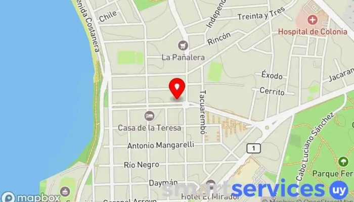 mapa de OPTICA QUINTA Óptica en Col. del Sacramento
