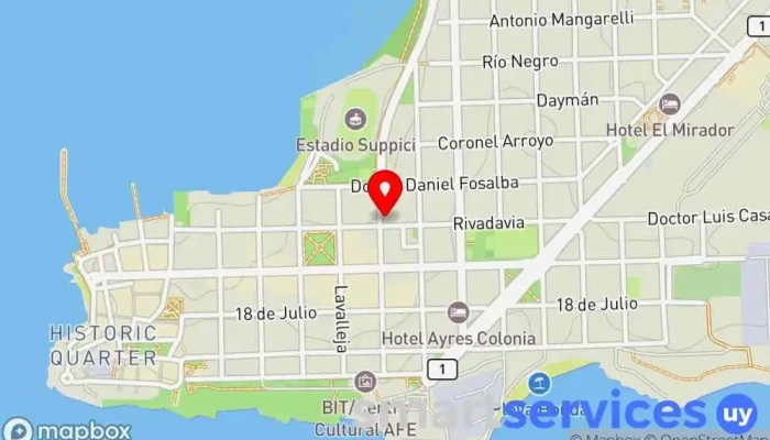 mapa de Óptica Rebbufo Óptica en Col. del Sacramento