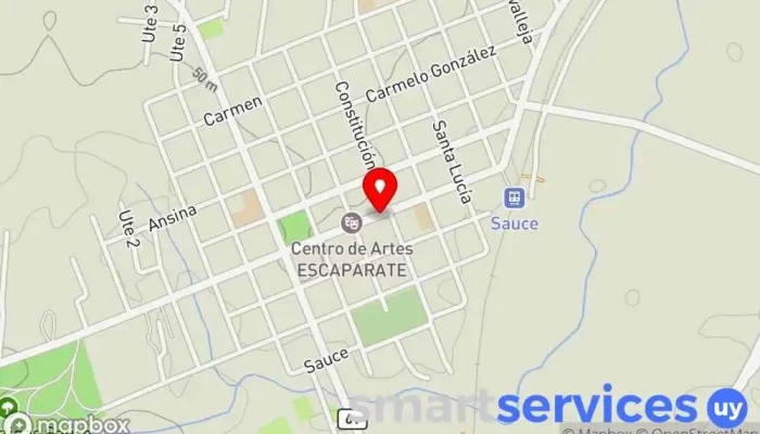 mapa de Optica Sauce  en Sauce