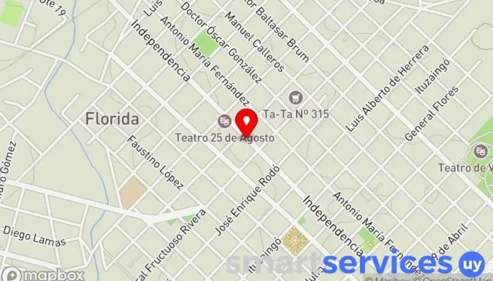 mapa de Optica Sena Optometrista en Florida