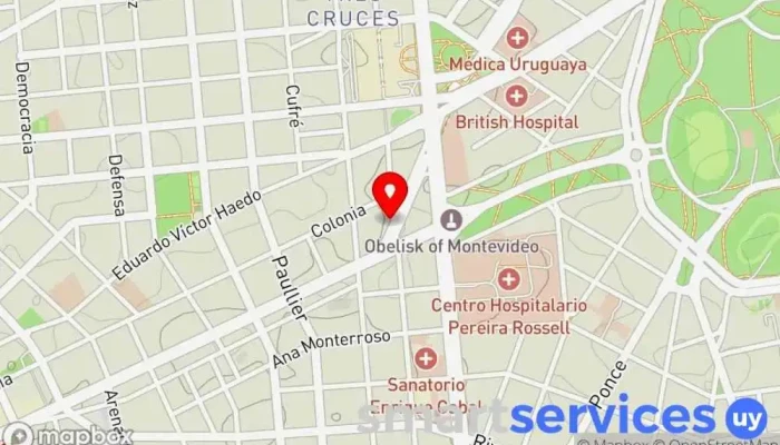 mapa de Óptica Sonrie Visión Óptica en Montevideo