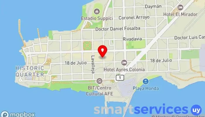 mapa de Óptica Tumirada Óptica en Col. del Sacramento