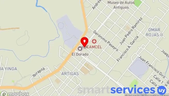 mapa de Optica Visión II  en Rio Branco