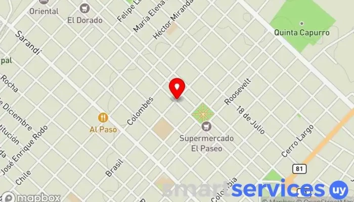 mapa de Optica y Joyeria Rabaquino Óptica en Santa Lucía