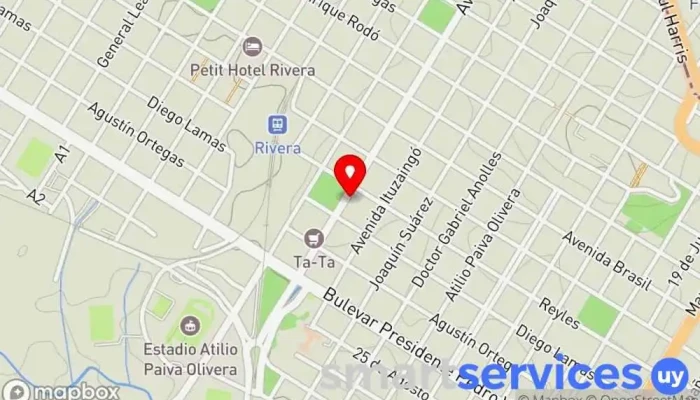 mapa de Optilent Óptica en Rivera