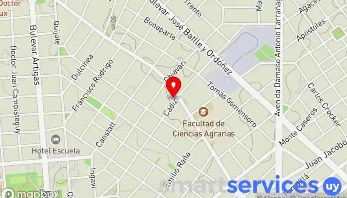 mapa de Optilook Óptica en Montevideo