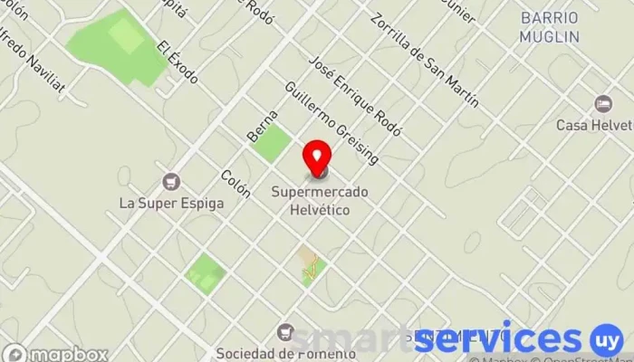 mapa de Palatina - Inmuebles Agencia inmobiliaria en Nueva Helvecia