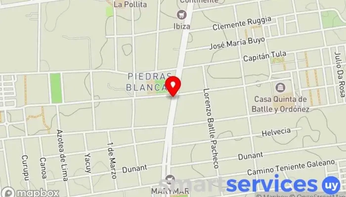 mapa de Parada De Taxi 