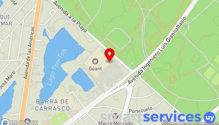 mapa de Parada de Taxis Geant Servicio de transporte en Ciudad de la Costa