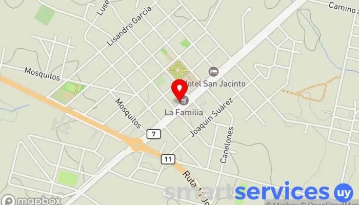 mapa de Paseo de Compras Tienda de ropa en San Jacinto