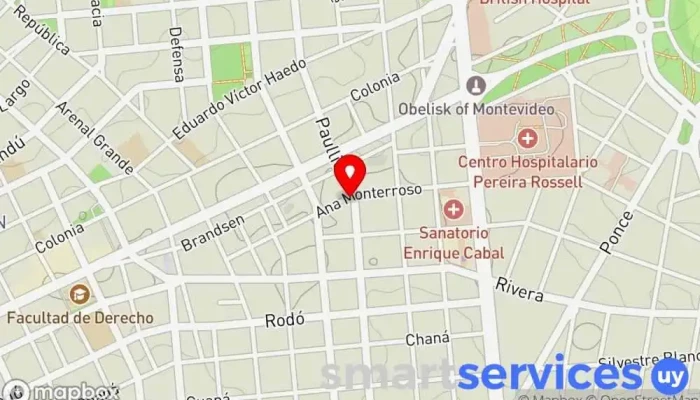 mapa de Passaro Electronica Tienda de electrónica en Montevideo