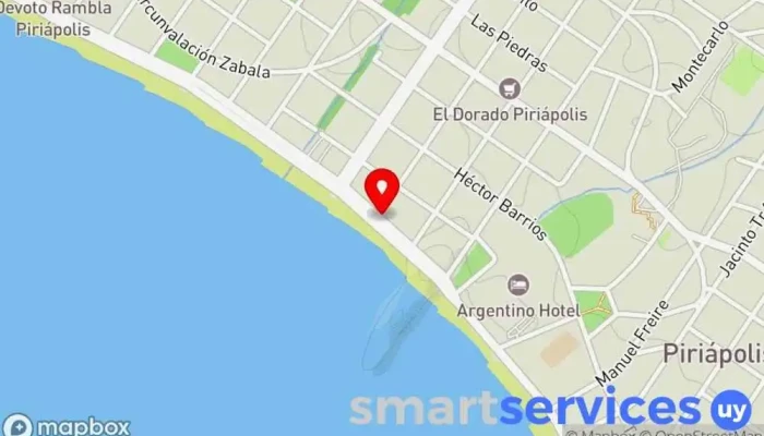 mapa de Pedro Gava Inmobiliaria Piriápolis Agencia inmobiliaria en Piriápolis
