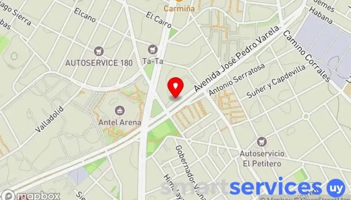 mapa de Planta Industrial Juan A. Salgado | C.U.T.C.S.A. Empresa de autobuses en Montevideo