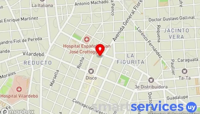 mapa de Practifarma Farmacia en Montevideo