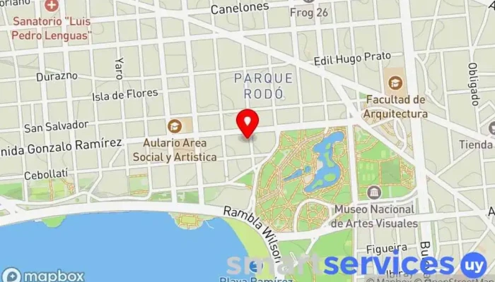 mapa de Preuniversitario Ciudad de San Felipe Instituto de secundaria en Montevideo