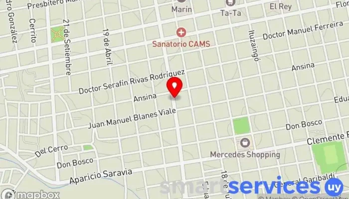mapa de Primavera FM – 97.1 Emisora de radio en Mercedes