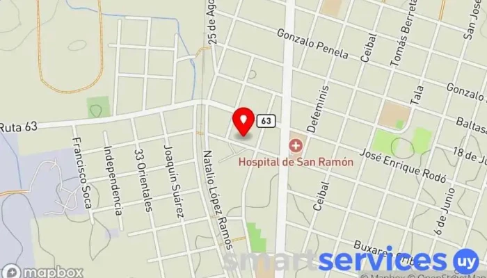 mapa de Prolesa San Ramón Comercio en San Ramón