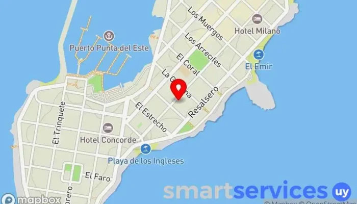 mapa de Propunta Estudio Inmobiliario Agencia inmobiliaria en Punta del Este