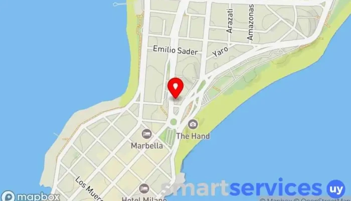 mapa de Punta Car Agencia de alquiler de coches en Punta del Este