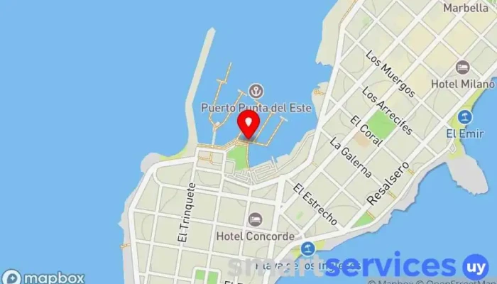 mapa de Punta Del Este Sailing Agencia de viajes en Punta del Este