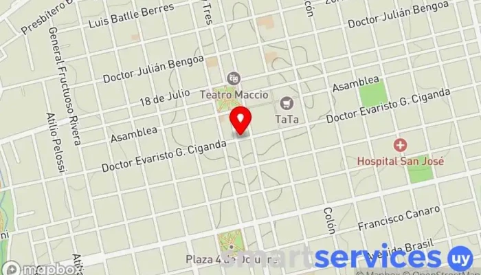 mapa de Radio 41 Emisora de radio en San José de Mayo
