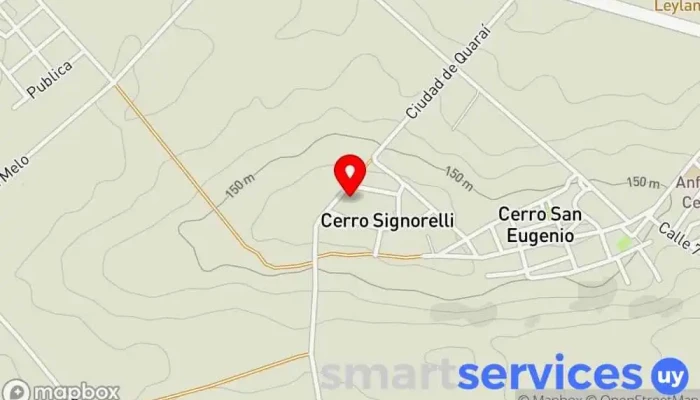 mapa de RADIO CLUB ARTIGAS Emisora de radio en Cerro Signorelli