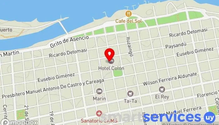 mapa de Radio Crónicas Emisora de radio en Mercedes
