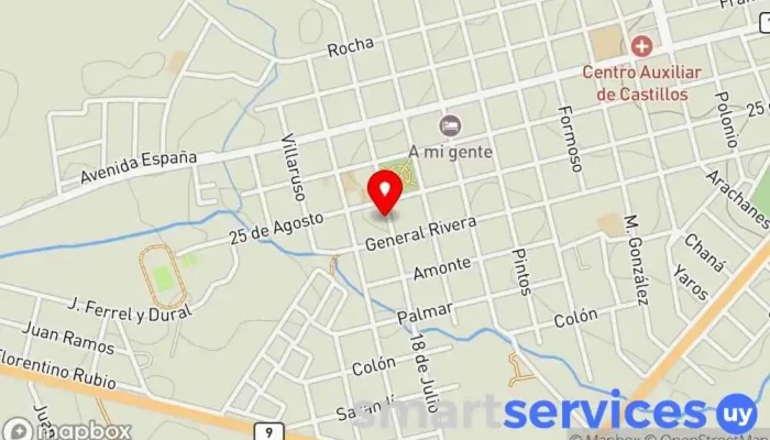 mapa de Radio Disney 103.7  en Castillos