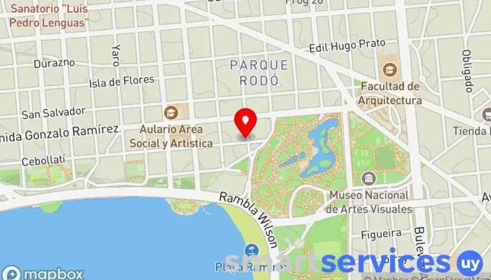mapa de Radio Disney Emisora de radio en Montevideo