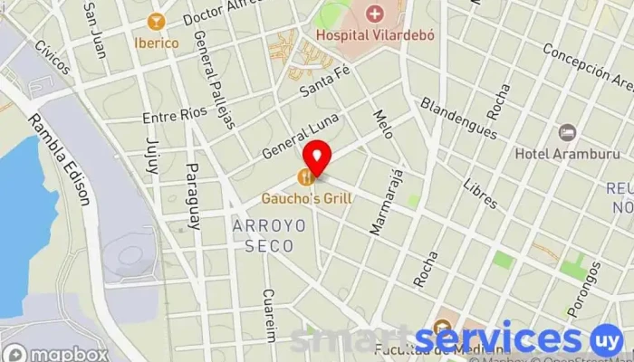 mapa de RADIO FUTURA 91.1 FM Emisora de radio en Montevideo