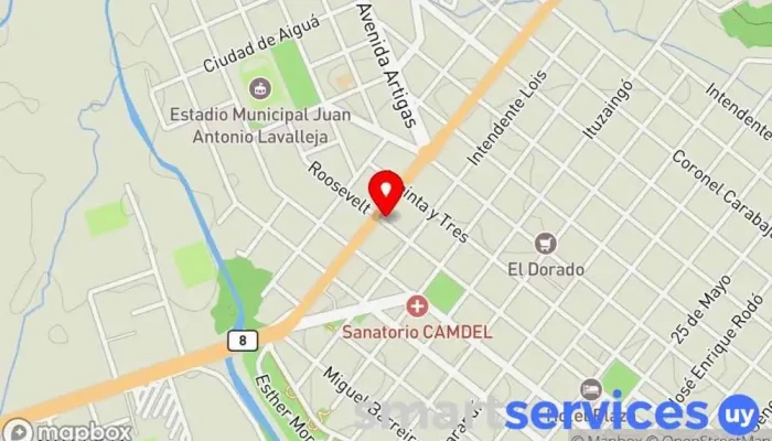 mapa de RADIO MAS Emisora de radio en Minas