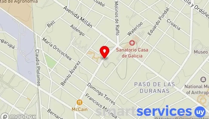 mapa de Radio MIC Emisora de radio en Montevideo