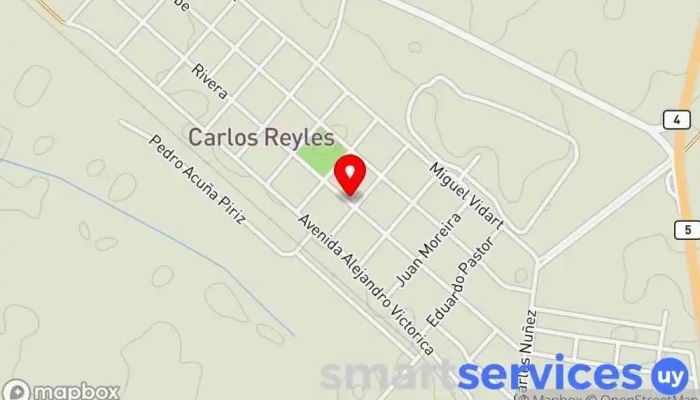mapa de Radio Molles 88.9 Fm Emisora de radio en Carlos Reyles