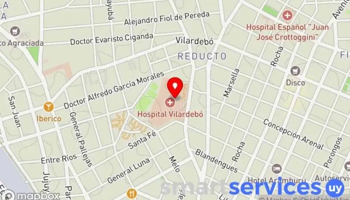 mapa de Radio Vilardevoz Emisora de radio en Montevideo