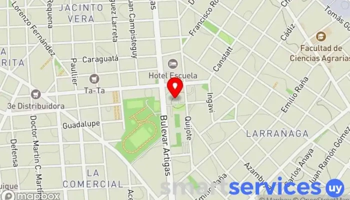 mapa de Radiodifusion Nacional Uruguay | RNU Emisora de radio en Montevideo